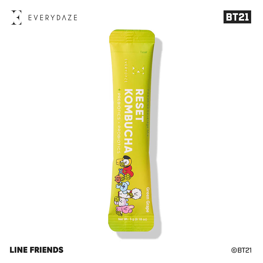 EVERYDAZE with BT21: RESET KOMBUCHA- Green Grape