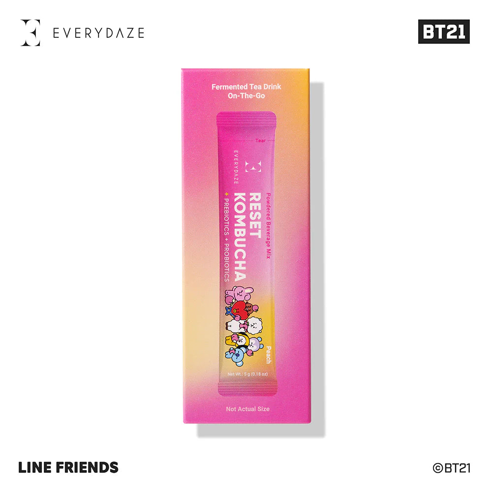 EVERYDAZE with BT21: RESET KOMBUCHA- Peach