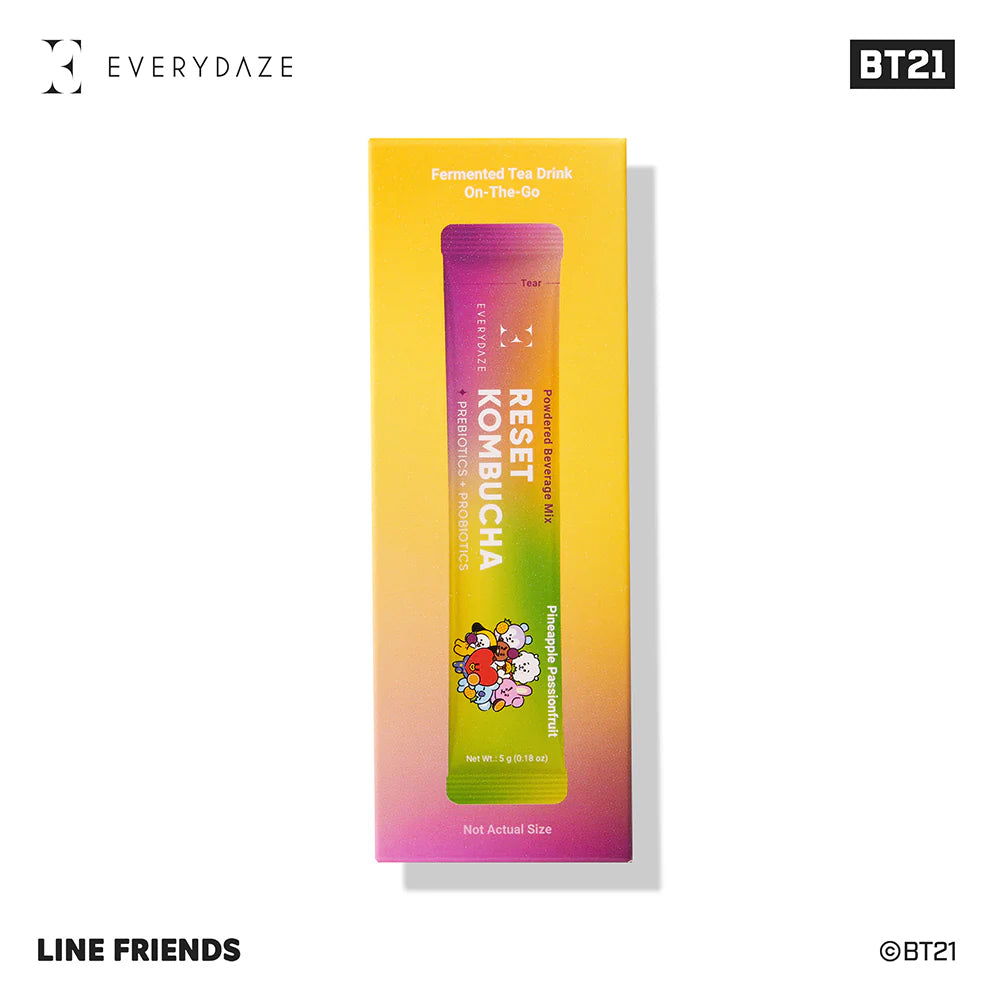 EVERYDAZE with BT21: RESET KOMBUCHA- Pineapple Passionfruit