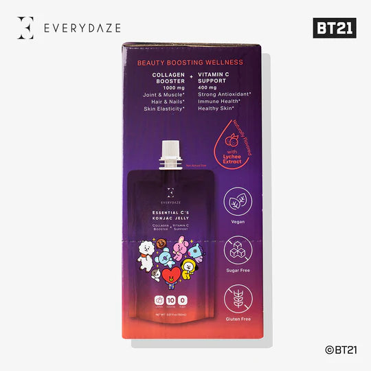 EVERYDAZE with BT21: Essential C's Konjac Jelly - Lychee